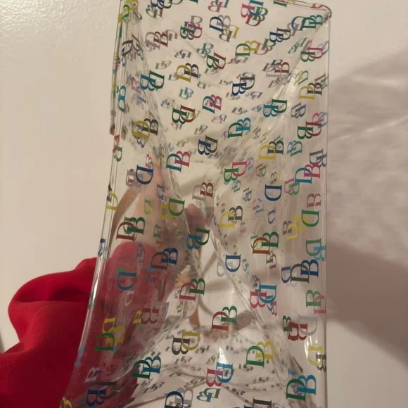 Dooney & Bourke Colorful Logo Tote with Tan Straps - Picture 10 of 10